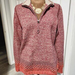 Women's Woolrich Tanglewood Half Zip Pullover Sweater Sz Med MSRP $165
